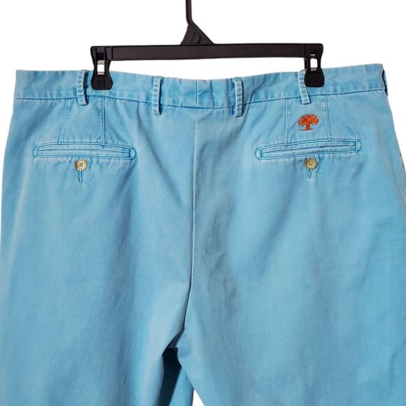 Peter Millar Faded Blue Wash Pima Cotton Shorts Size 40 Mens - Picture 5 of 12
